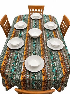 Handmade French Provence Tablecloth – 100% Cotton – 142 x 288 cm